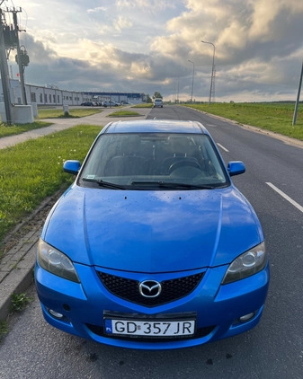 Mazda 3 cena 8300 przebieg: 190168, rok produkcji 2006 z Bartoszyce małe 154